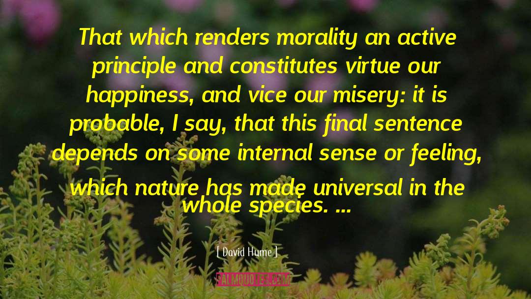 True Morality quotes by David Hume