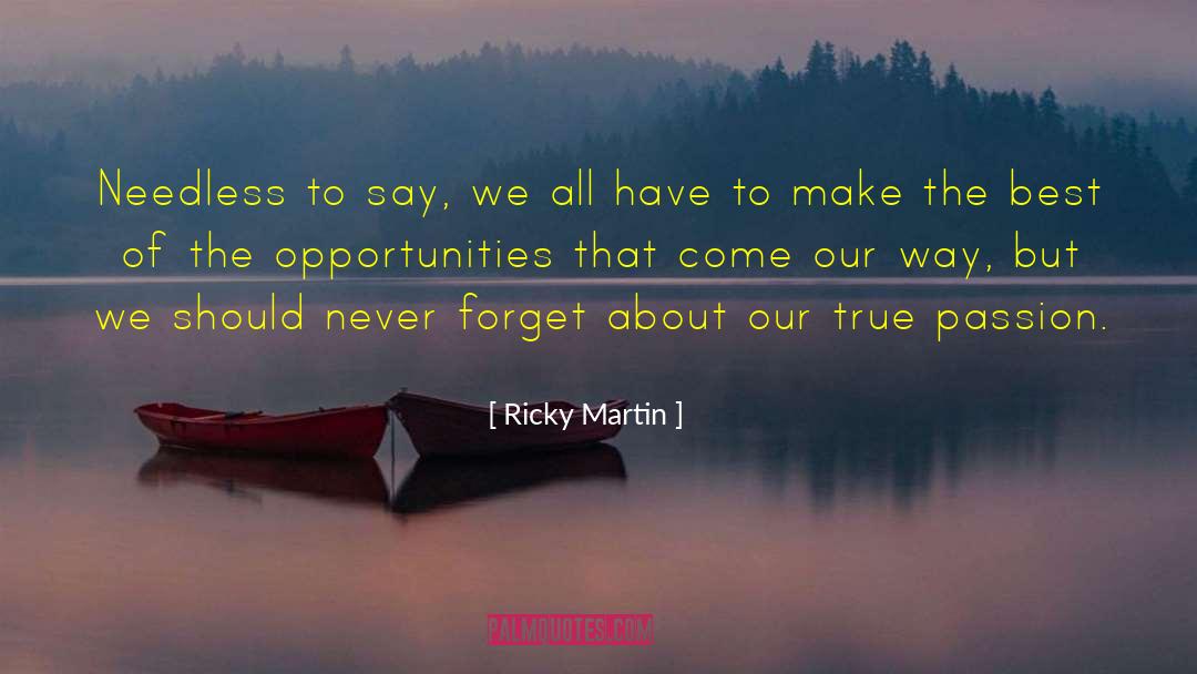 True Passion quotes by Ricky Martin
