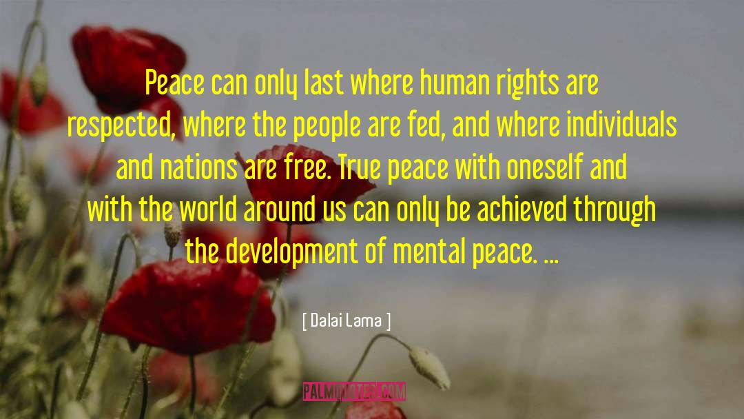 True Peace quotes by Dalai Lama