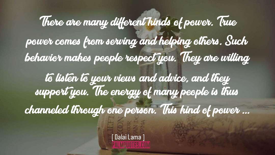True Power quotes by Dalai Lama