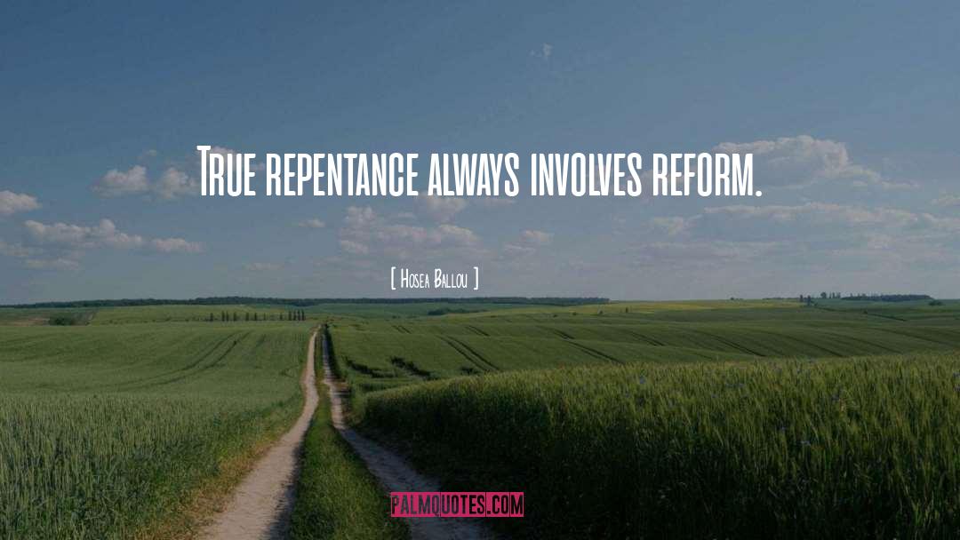 True Repentance quotes by Hosea Ballou