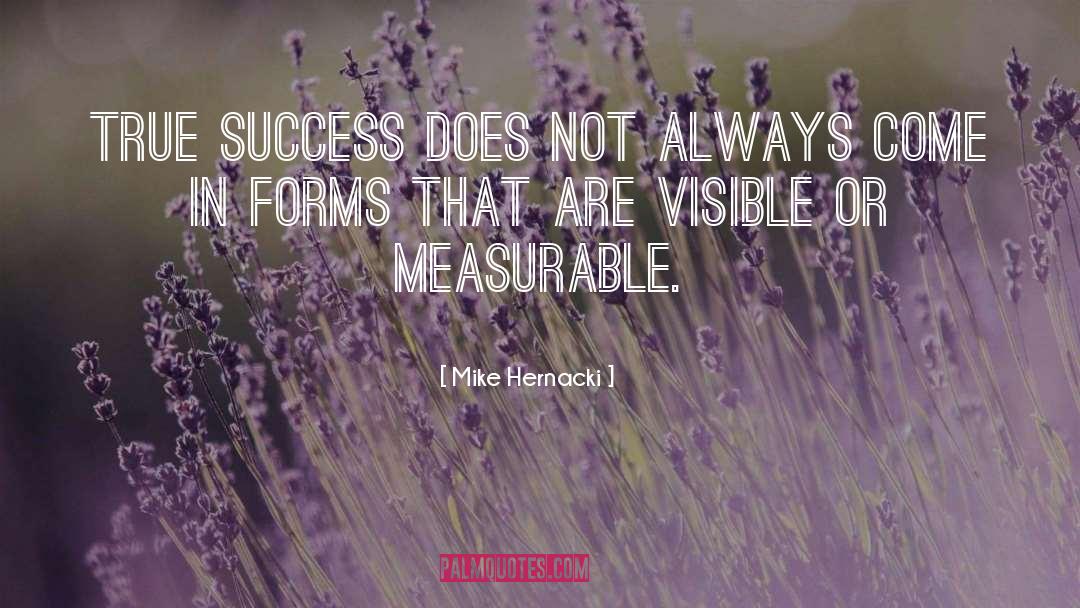 True Success quotes by Mike Hernacki