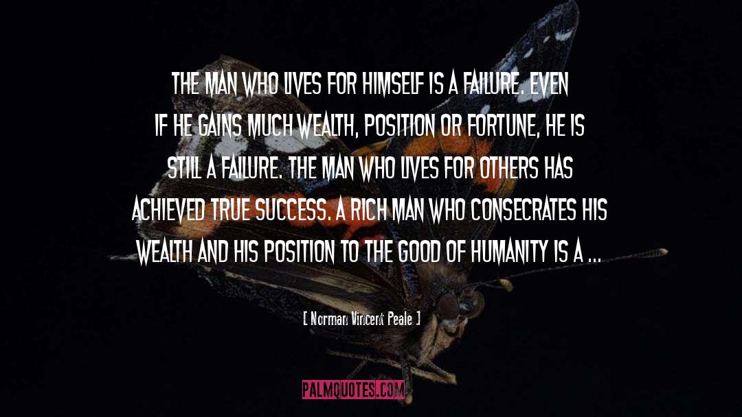 True Success quotes by Norman Vincent Peale