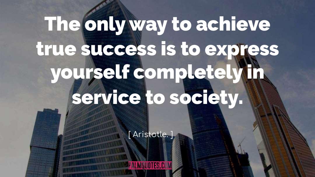 True Success quotes by Aristotle.