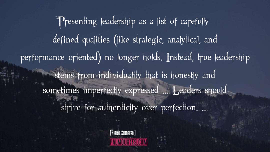 True Test Of Leadership quotes by Sheryl Sandberg