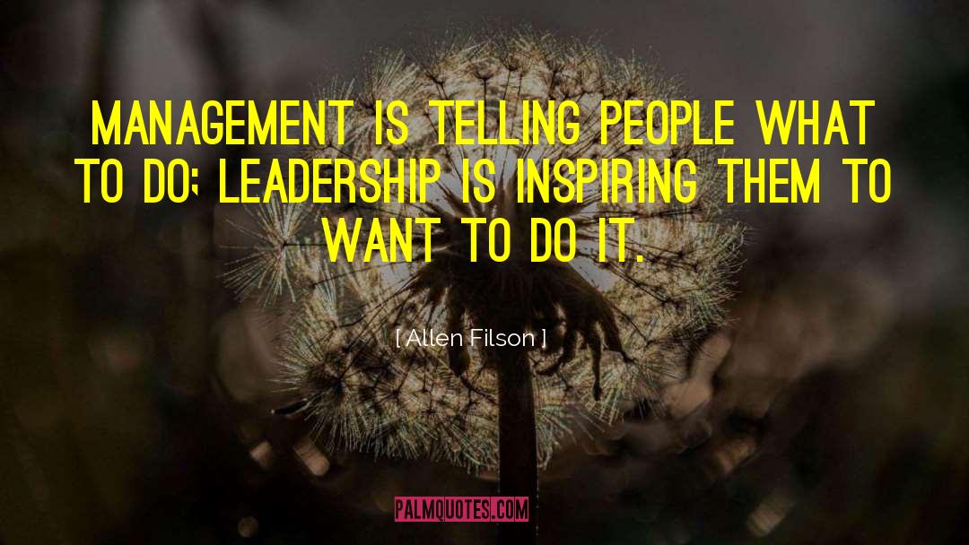 True Test Of Leadership quotes by Allen Filson