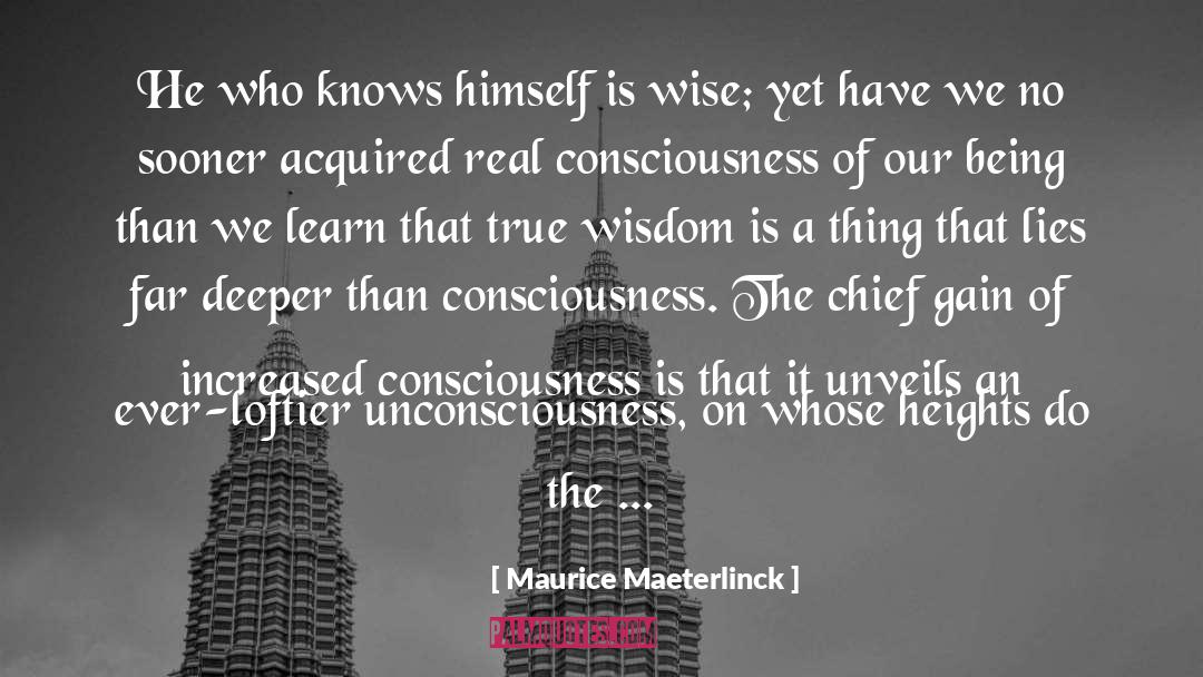 True Wisdom quotes by Maurice Maeterlinck