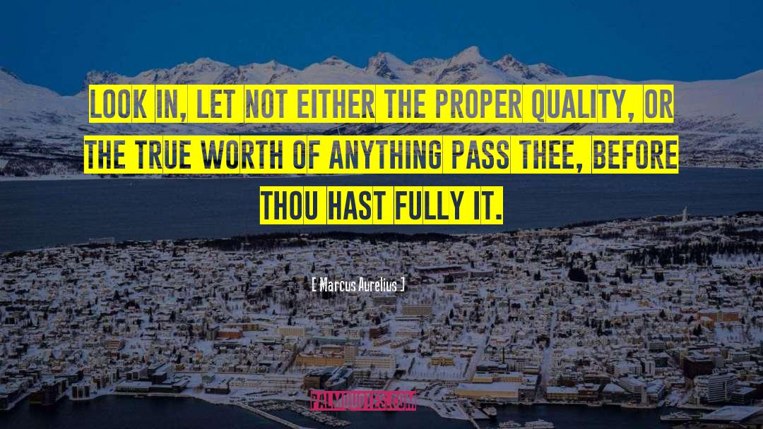 True Worth quotes by Marcus Aurelius