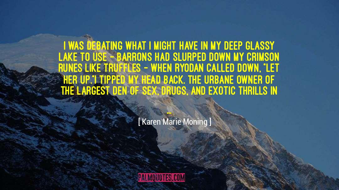 Truffles quotes by Karen Marie Moning