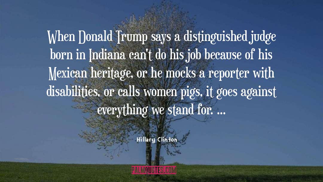 Trump quotes by Hillary Clinton