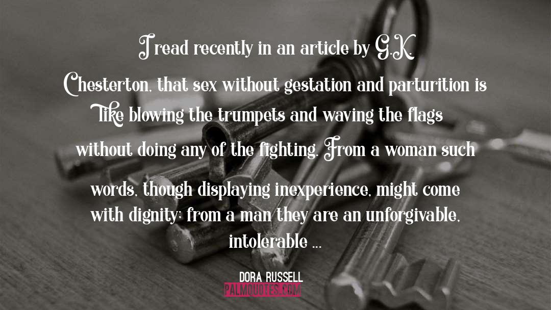 Trumpets quotes by Dora Russell