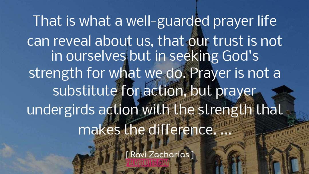 Trust Action Not Words quotes by Ravi Zacharias