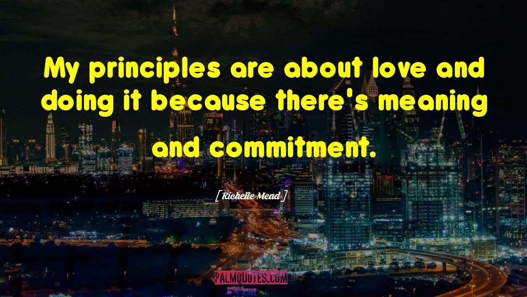 Trust And Commitment Love quotes by Richelle Mead