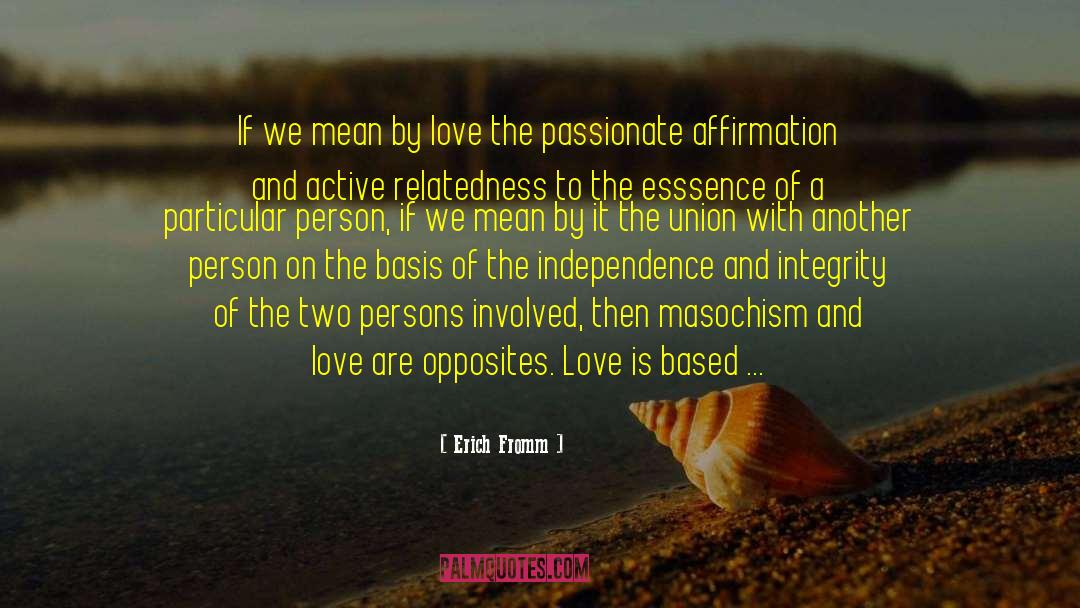 Trust And Love quotes by Erich Fromm
