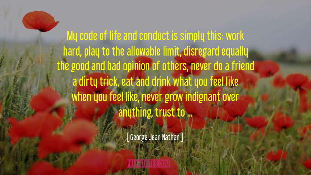 Trust And Loyalty quotes by George Jean Nathan