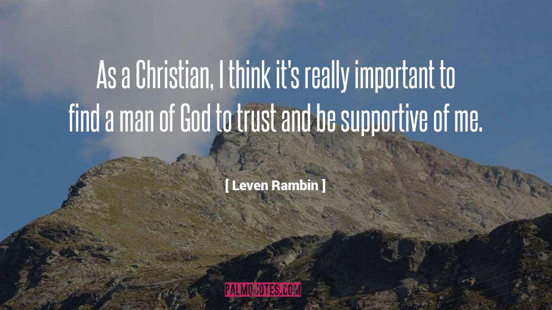 Trust God quotes by Leven Rambin