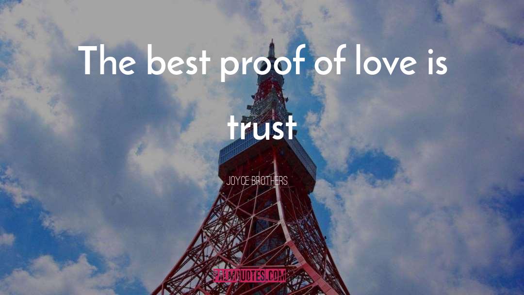 Trust Love quotes by Joyce Brothers