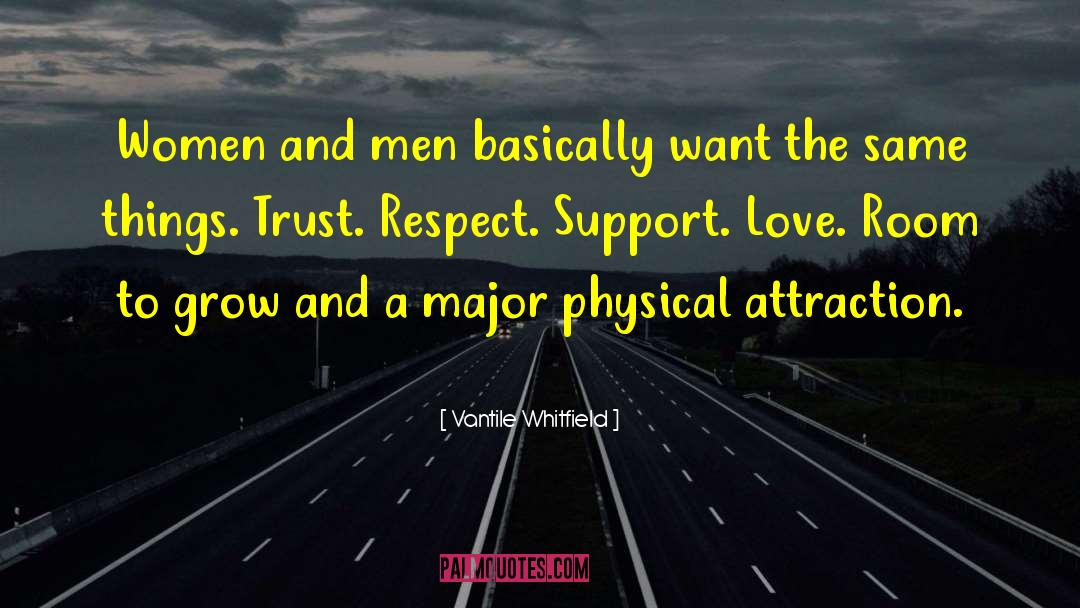 Trust Respect quotes by Vantile Whitfield