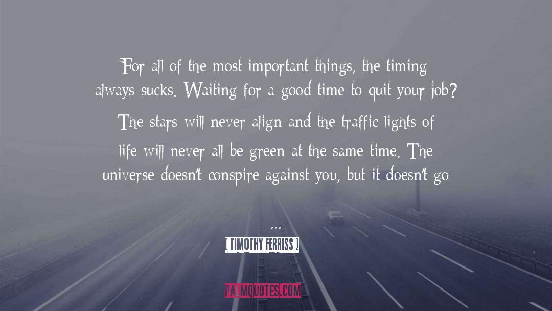 Trust The Timing Of Your Life quotes by Timothy Ferriss