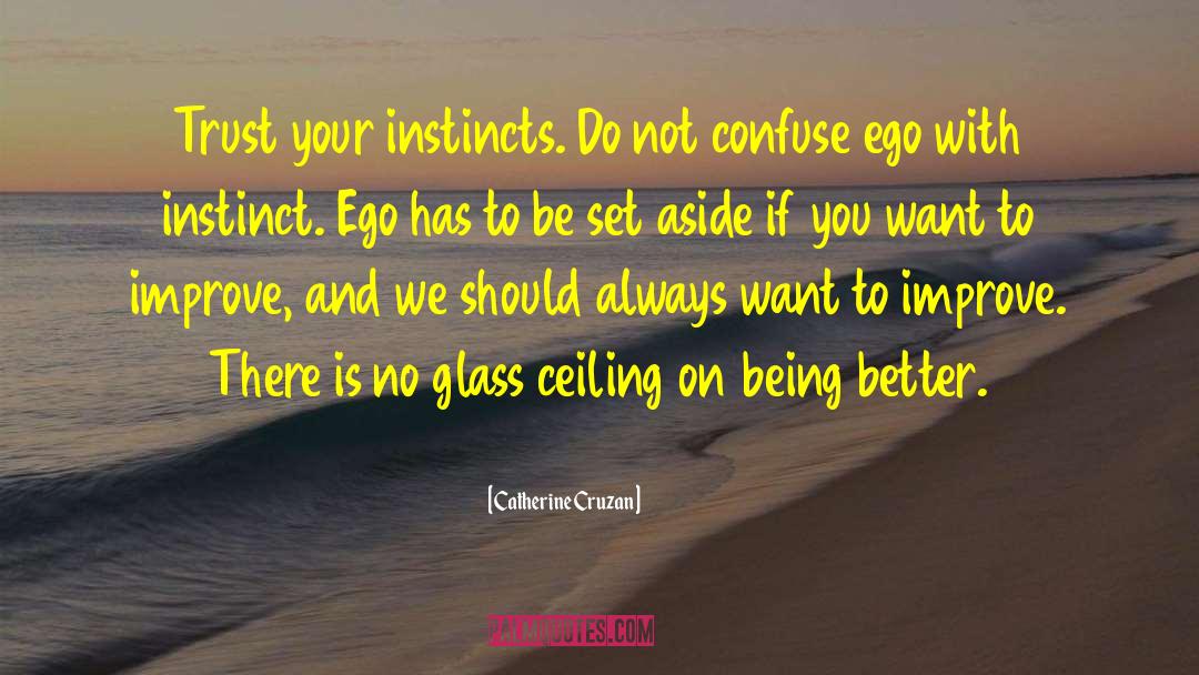 Trust Your Instincts quotes by Catherine Cruzan