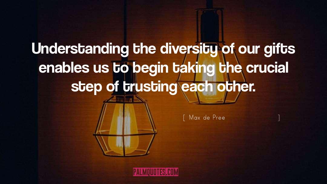 Trusting Each Other quotes by Max De Pree