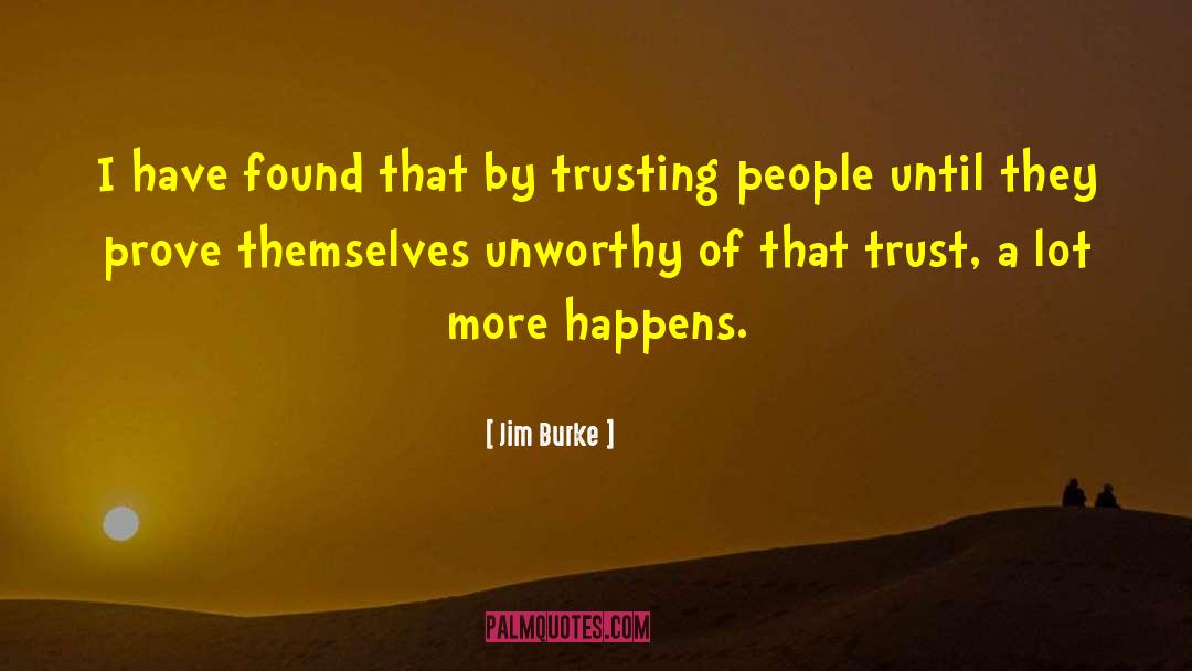 Trusting People quotes by Jim Burke