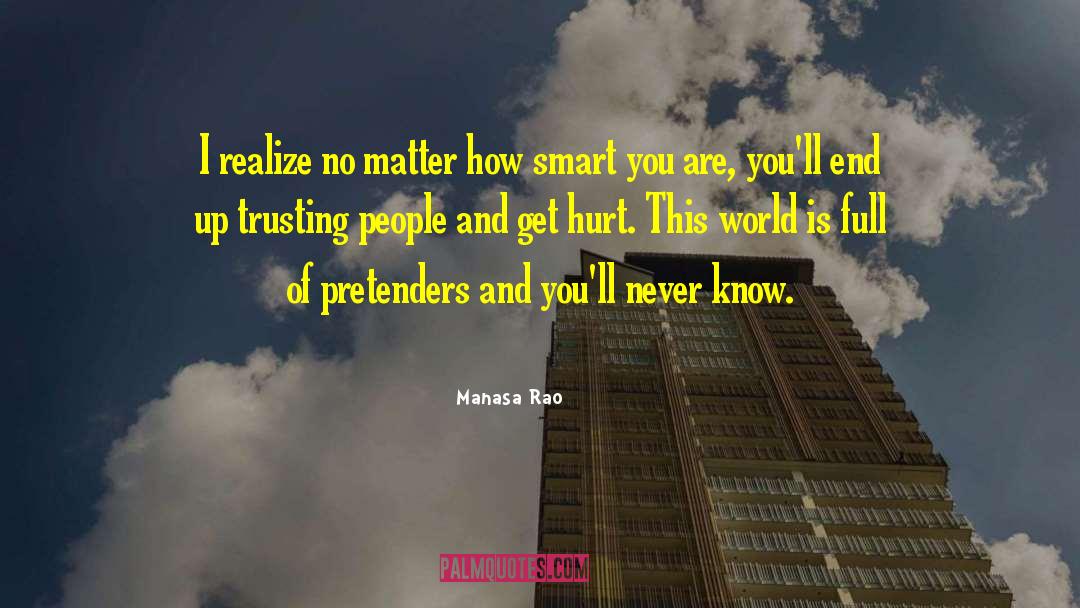 Trusting People quotes by Manasa Rao