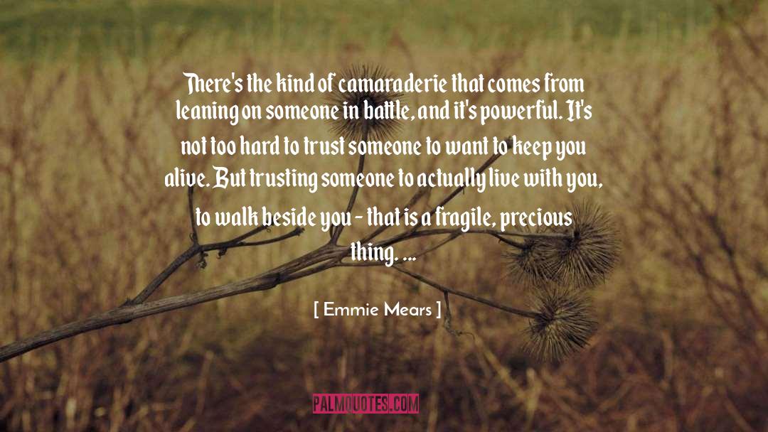 Trusting Someone quotes by Emmie Mears