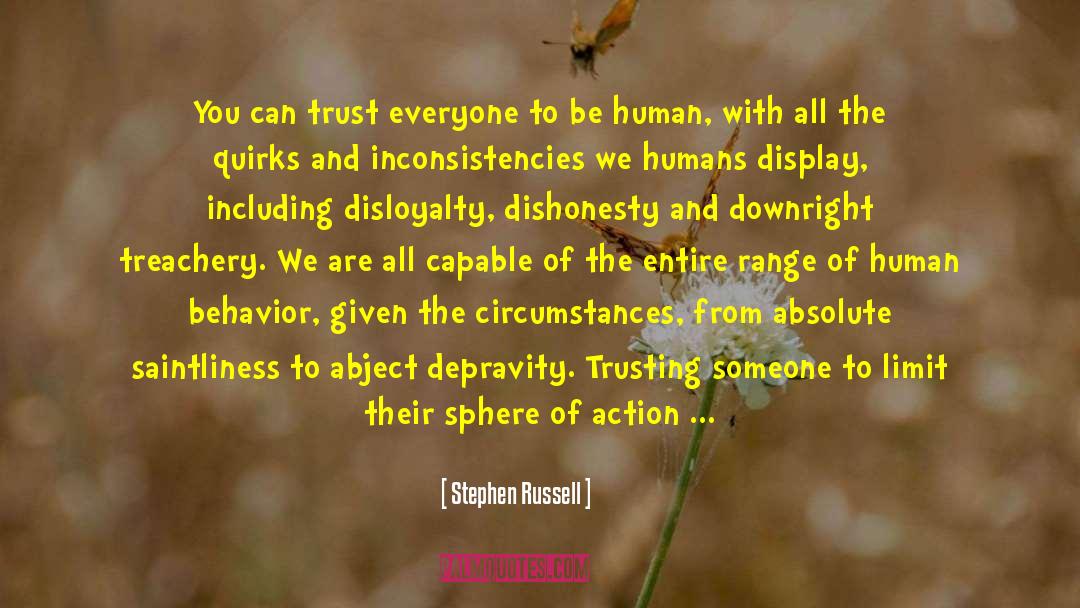 Trusting Someone quotes by Stephen Russell