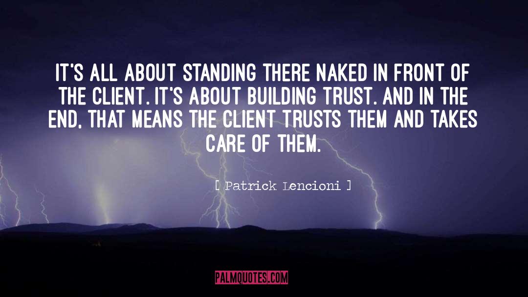 Trusts quotes by Patrick Lencioni