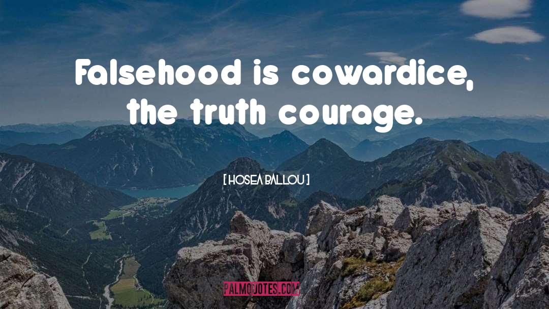 Truth And Falsehood quotes by Hosea Ballou