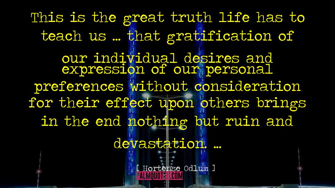 Truth Of Life quotes by Hortense Odlum