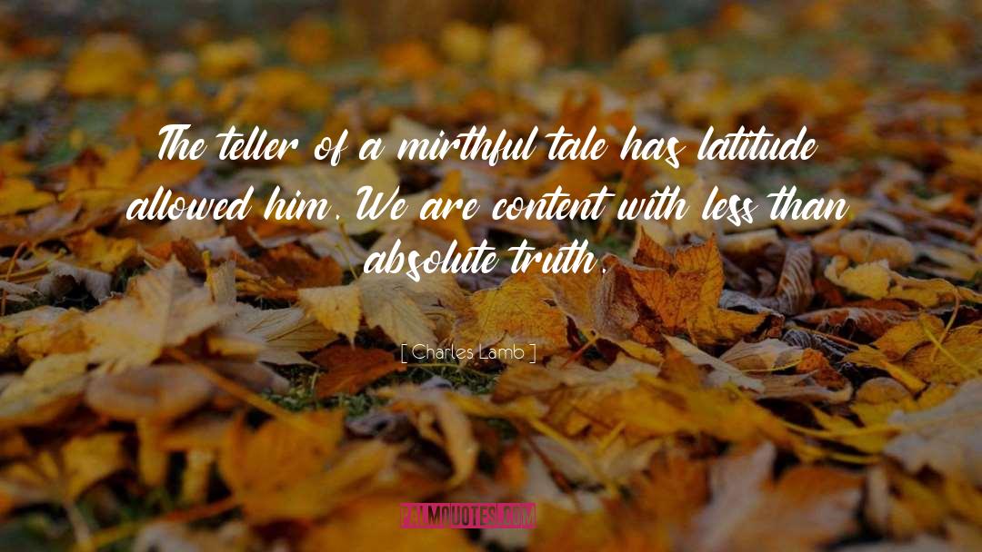Truth Teller Toto quotes by Charles Lamb