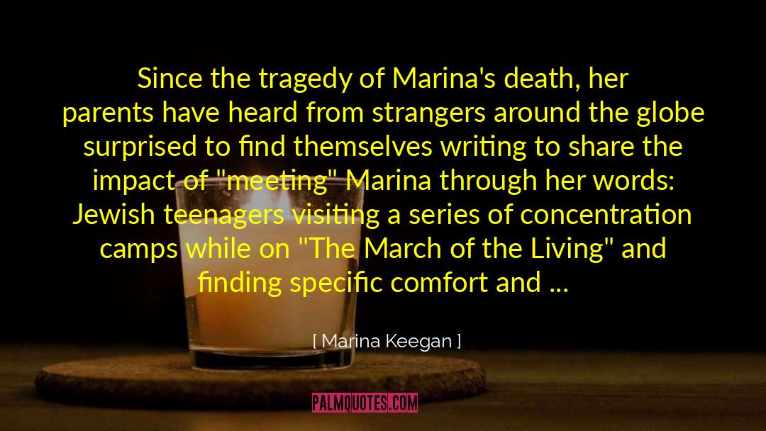 Truthful Living quotes by Marina Keegan