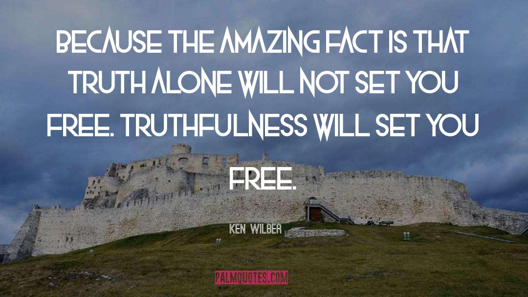 Truthfulness quotes by Ken Wilber