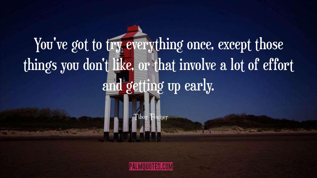 Try Everything quotes by Tibor Fischer