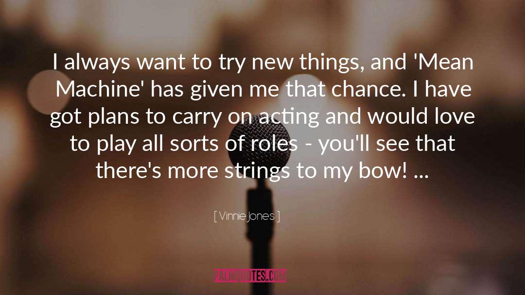 Try New Things quotes by Vinnie Jones