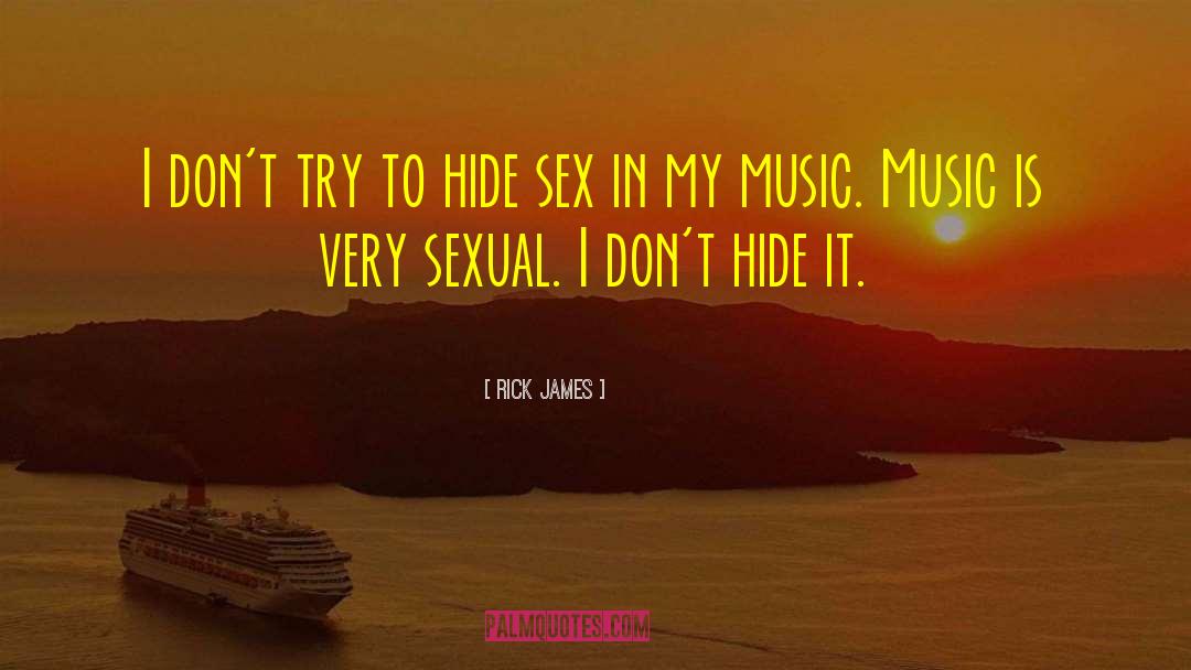 Try To Hide Something quotes by Rick James