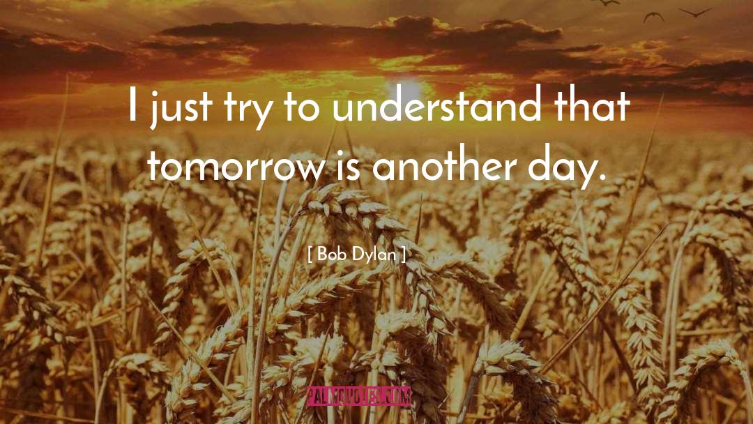 Try To Understand quotes by Bob Dylan