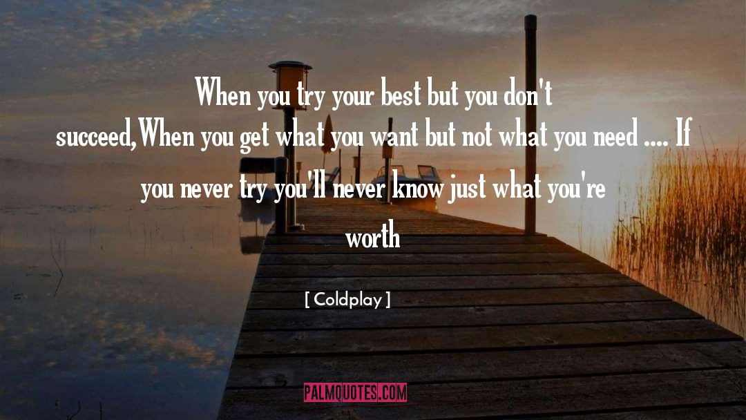 Try Your Best quotes by Coldplay