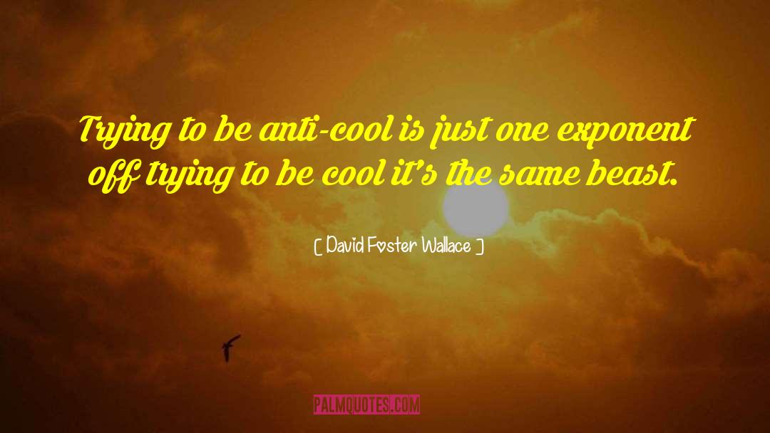 Trying To Be Cool quotes by David Foster Wallace