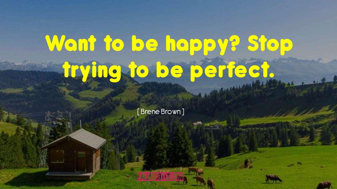 Trying To Be Perfect quotes by Brene Brown