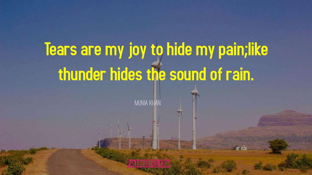 Trying To Hide The Pain quotes by Munia Khan