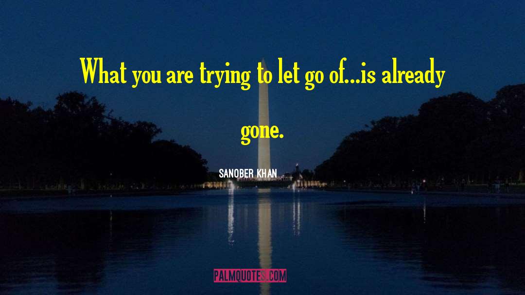 Trying To Let Go quotes by Sanober Khan