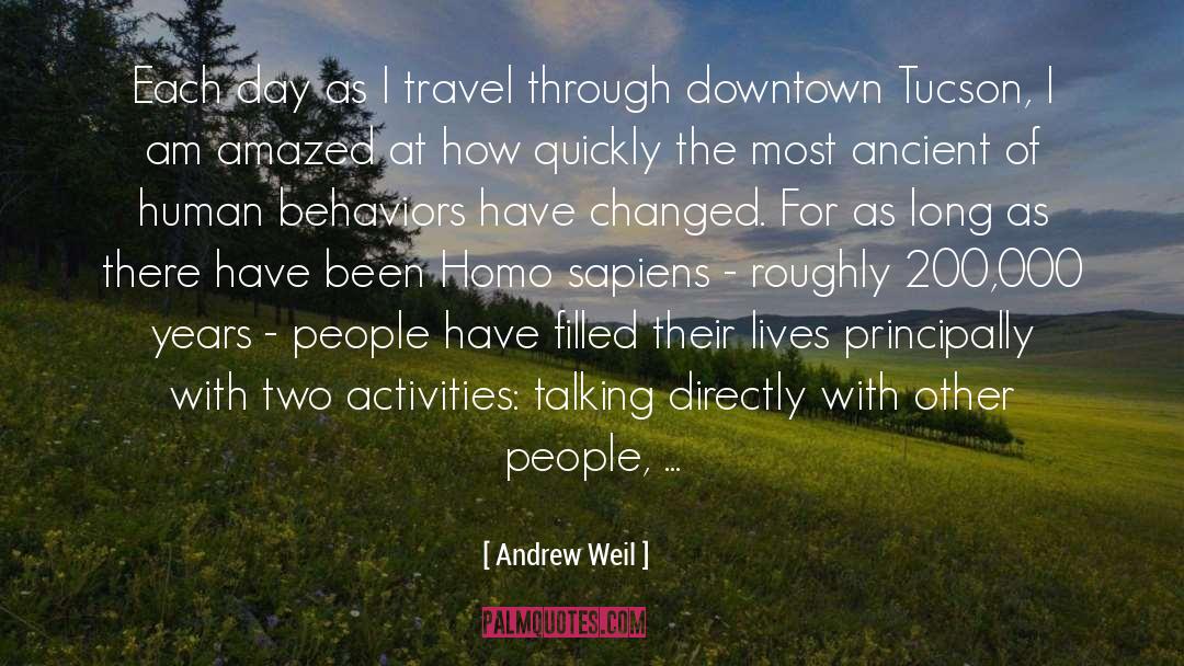 Tsagaris Travel quotes by Andrew Weil