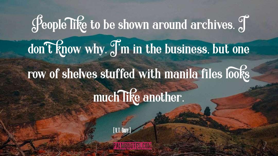 Tuazon Manila quotes by V.T. Davy