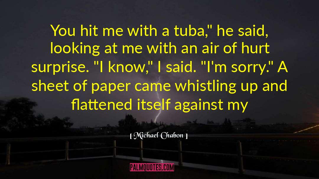 Tuba quotes by Michael Chabon