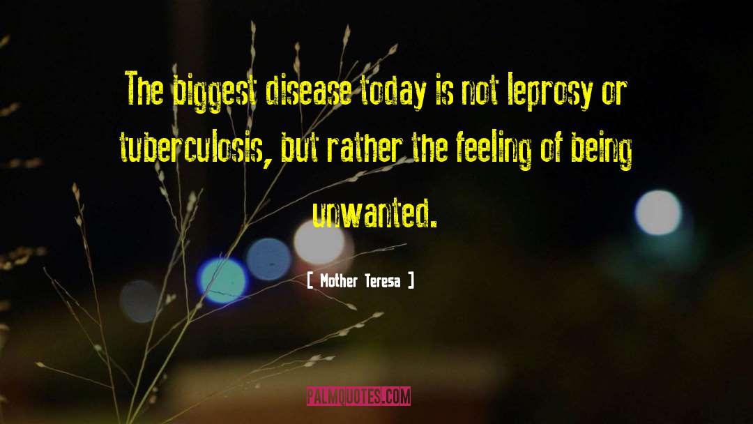 Tuberculosis quotes by Mother Teresa