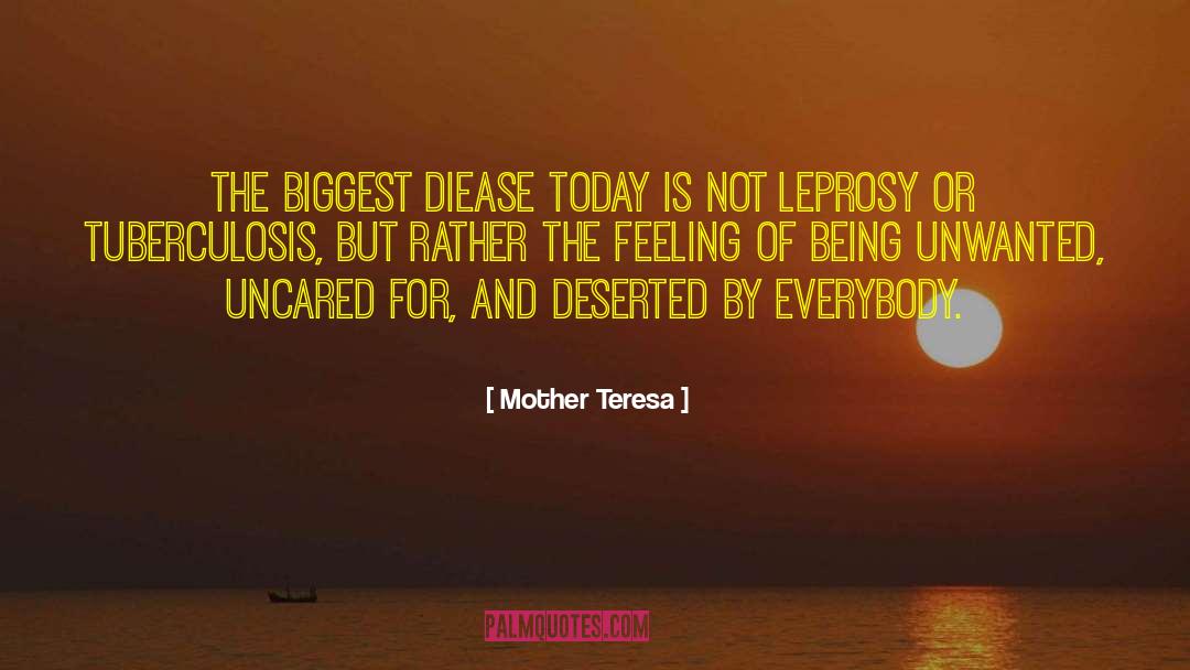 Tuberculosis quotes by Mother Teresa