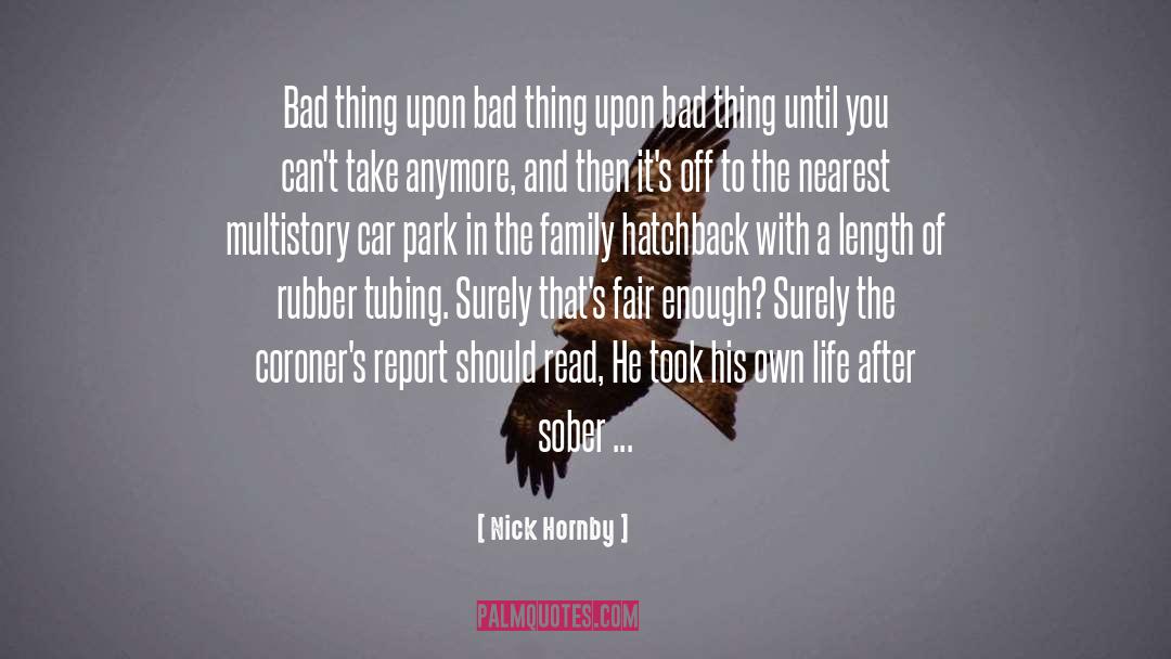 Tubing quotes by Nick Hornby